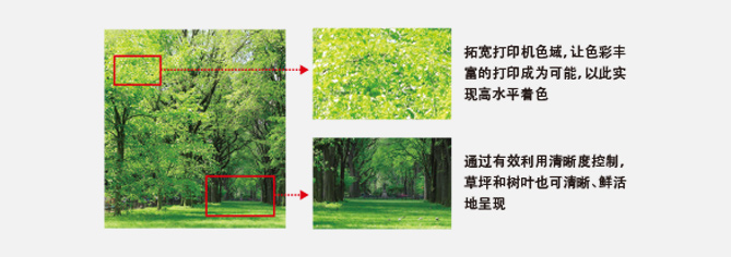“高畫質(zhì)彩色打印”：色彩更鮮明